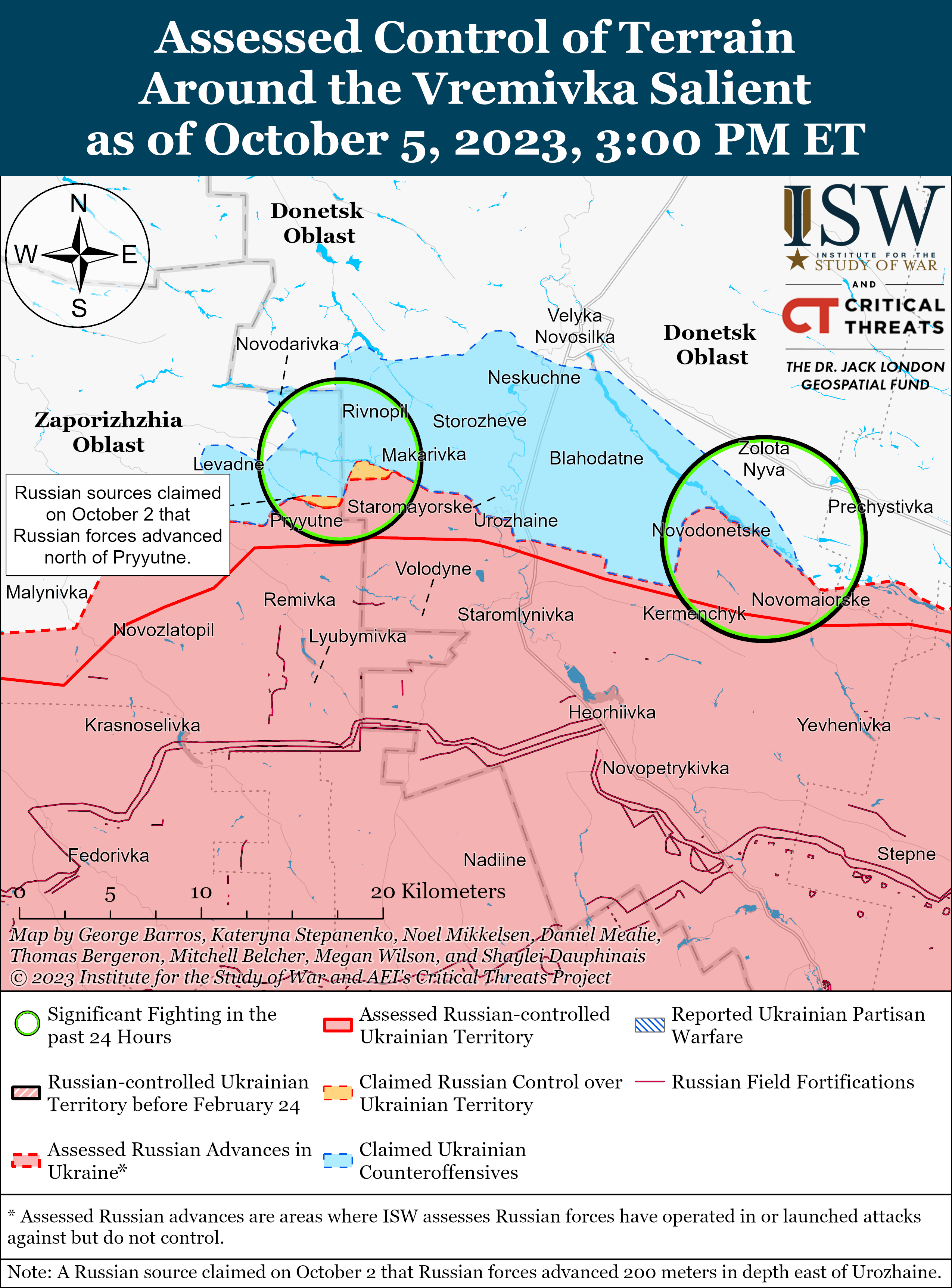 ISW Blog: Russian Offensive Campaign Assessment, October 5, 2023